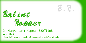 balint nopper business card